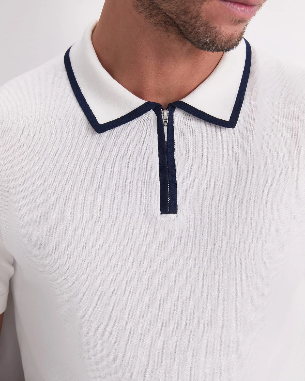 SportsCraft Brookes polo knit zip homme
