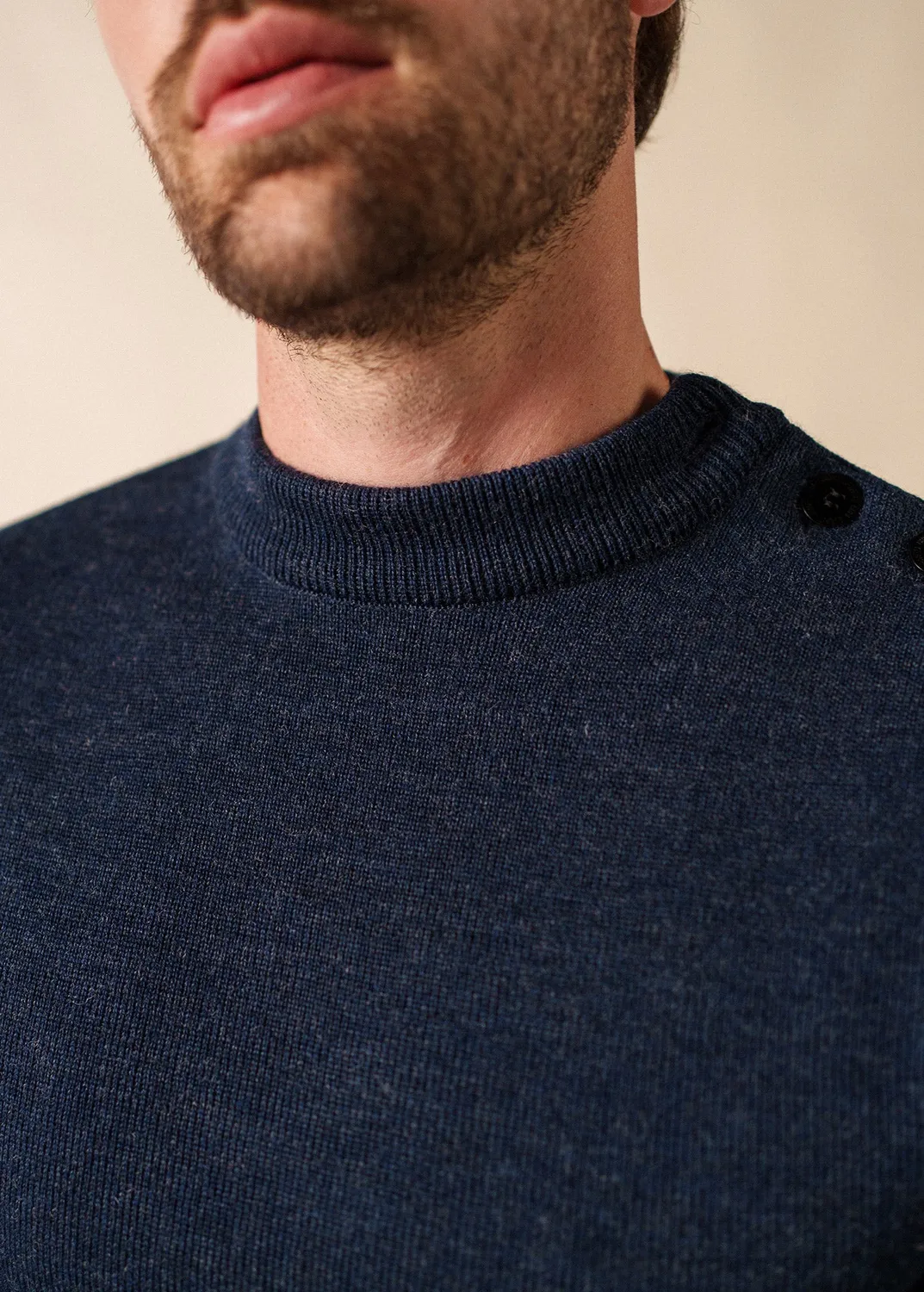 Saint James Matelot pull marin bleu chine pure laine