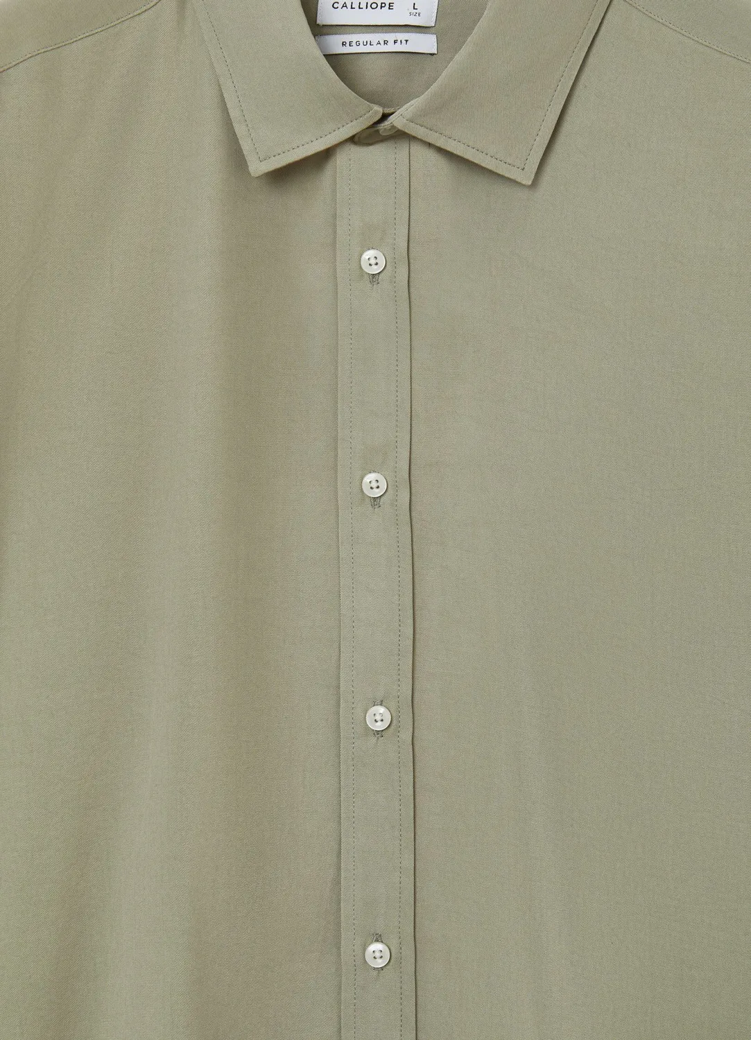 Calliope chemise homme unie manches longues regular