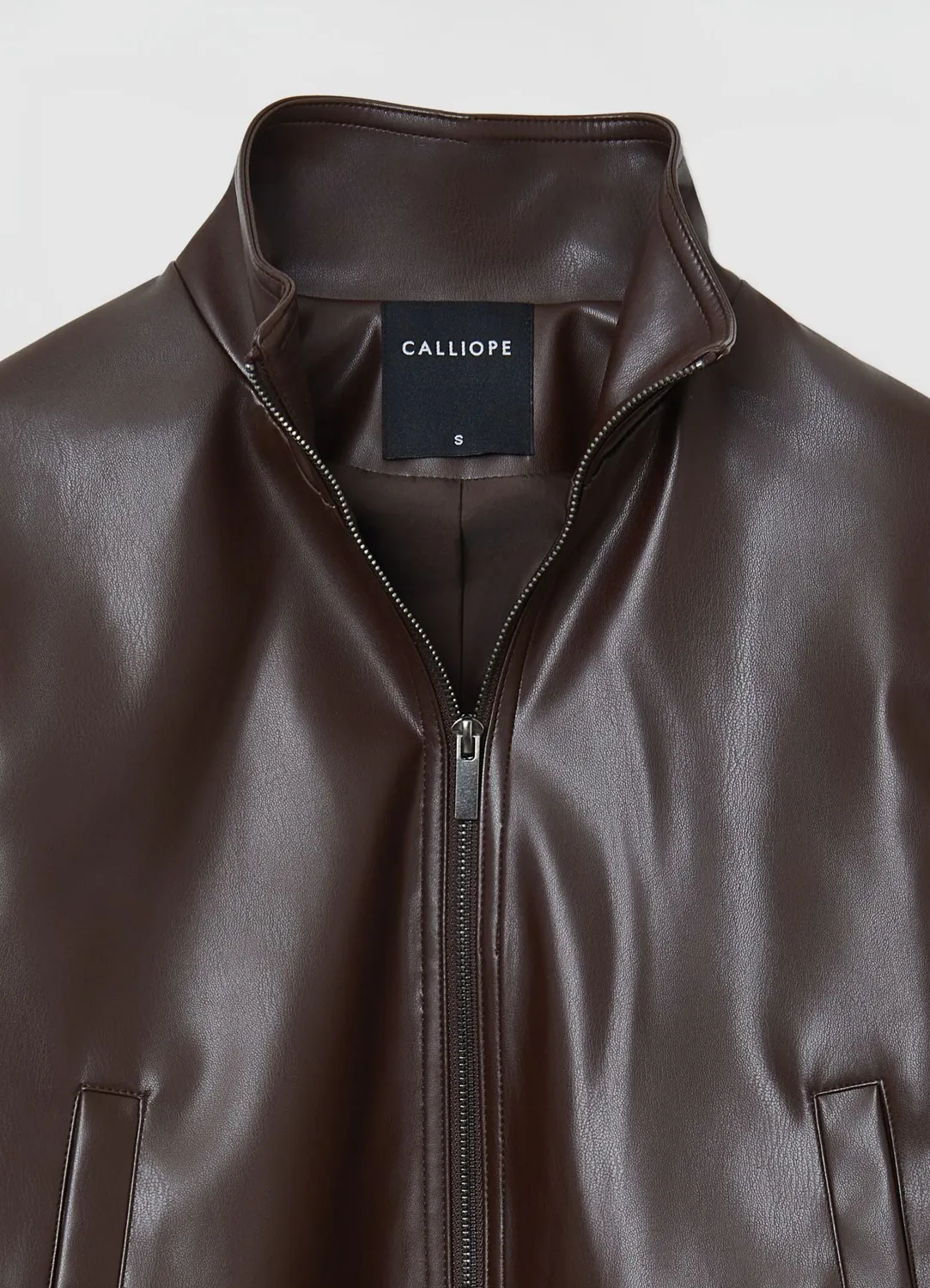 Calliope blouson femme col montant effet cuir