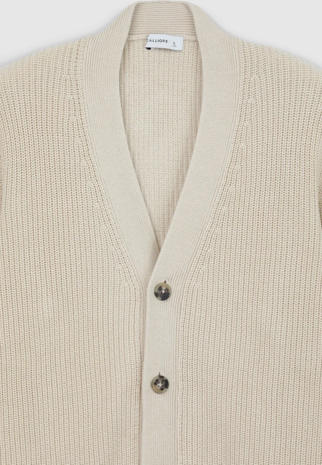 Calliope cardigan homme coton à boutons uni
