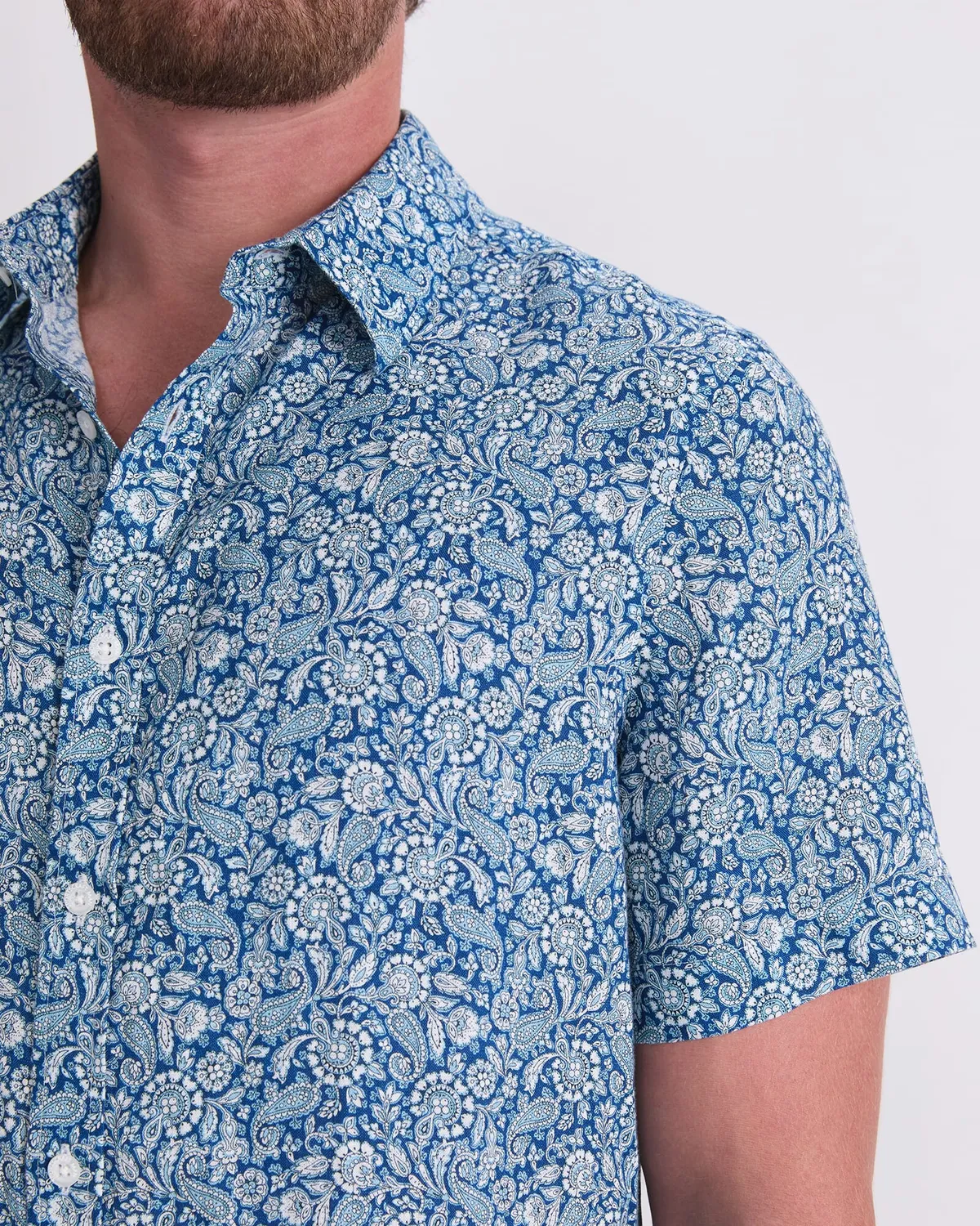 Sportscraft Theodore chemise lin homme manches courtes
