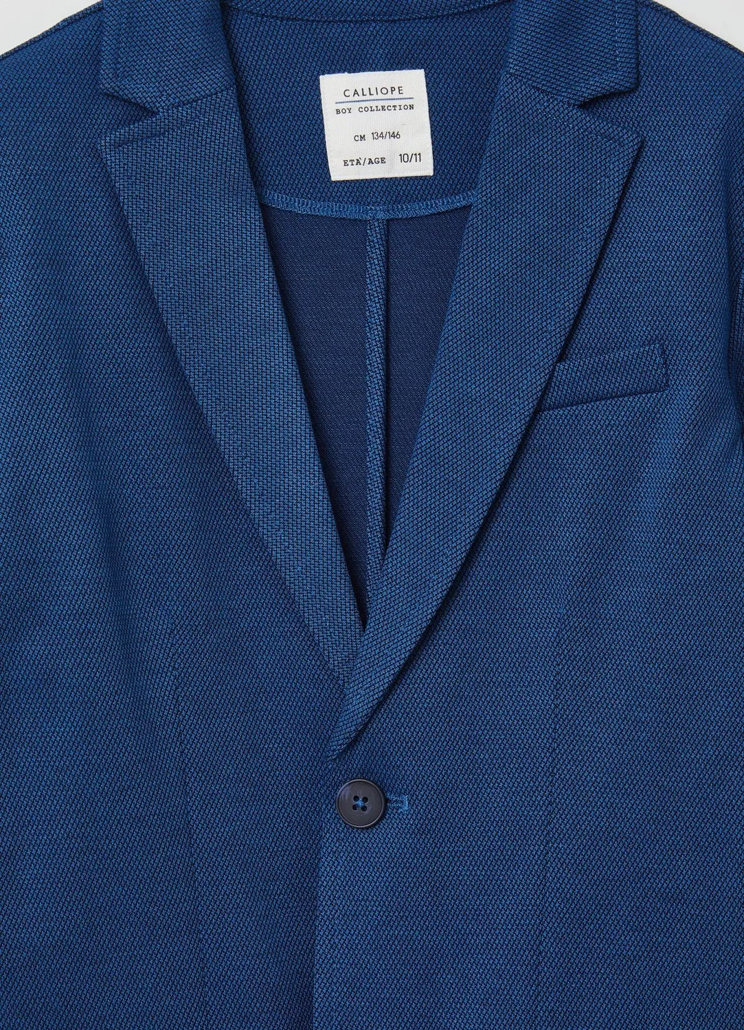Calliope veste piqué garçon 1 bouton regular
