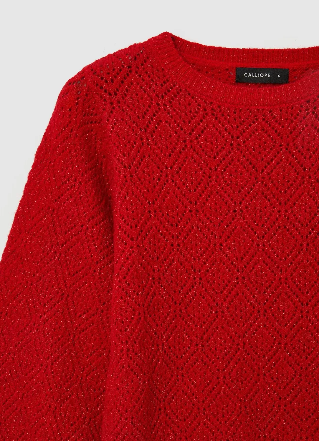 Calliope pull col rond ajouré luminescent femme