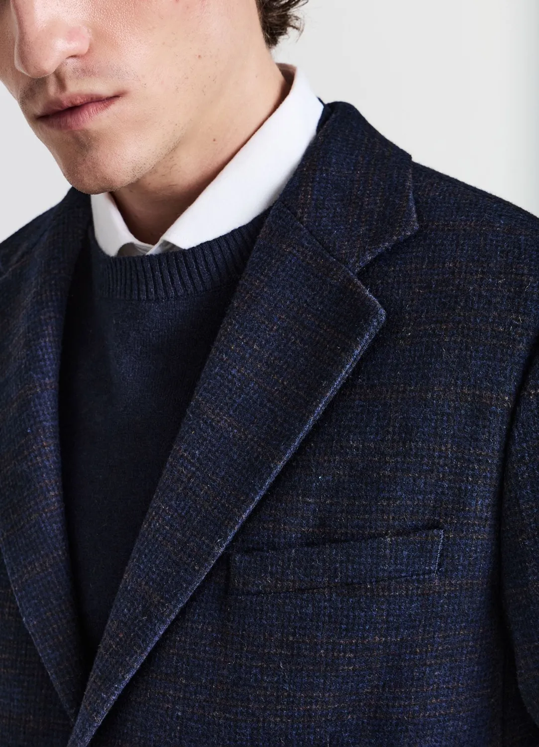 Calliope veste carreaux homme laine 2 boutons