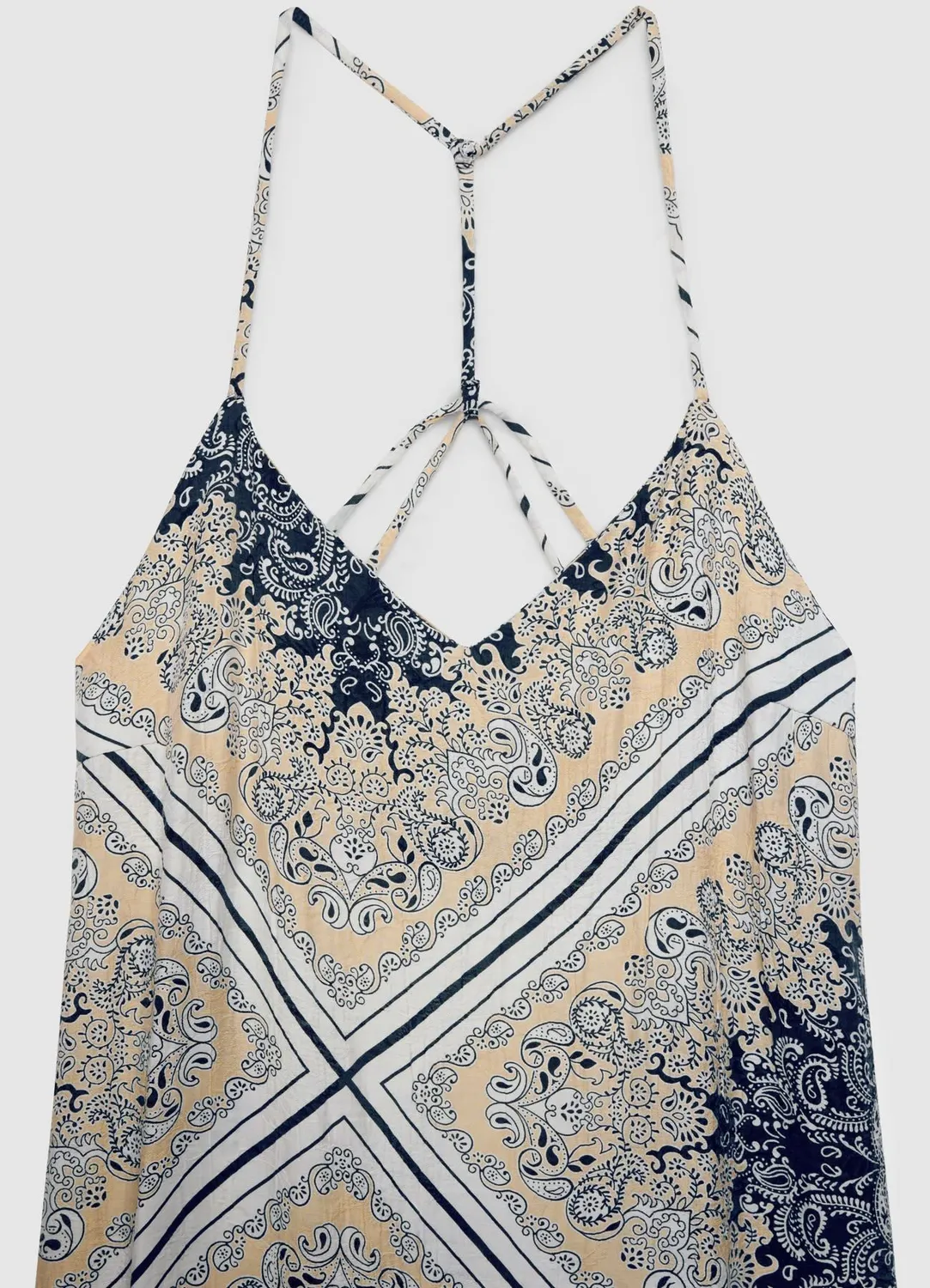 Calliope robe longue femme bandana dos nu S
