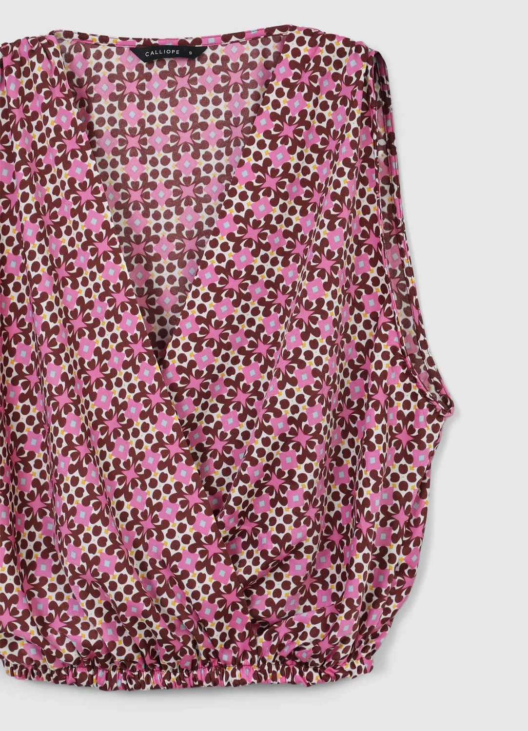 Calliope débardeur croisé satiné top femme fantaisie