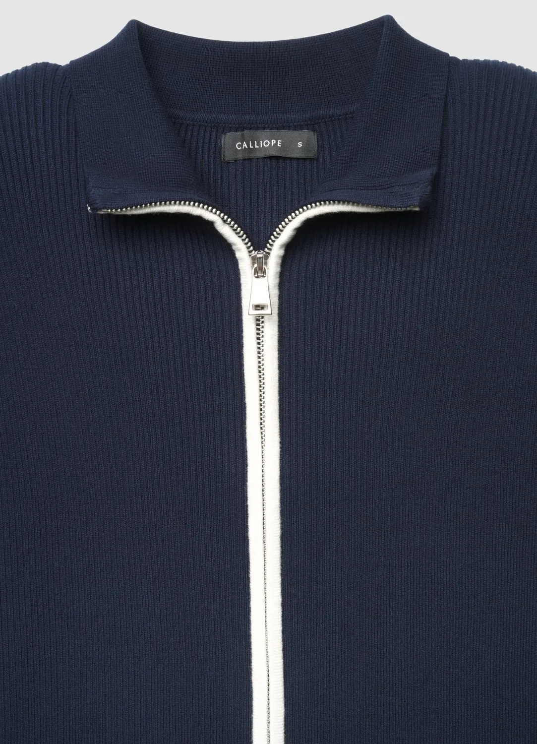 Calliope cardigan zippé à côtes femme viscose