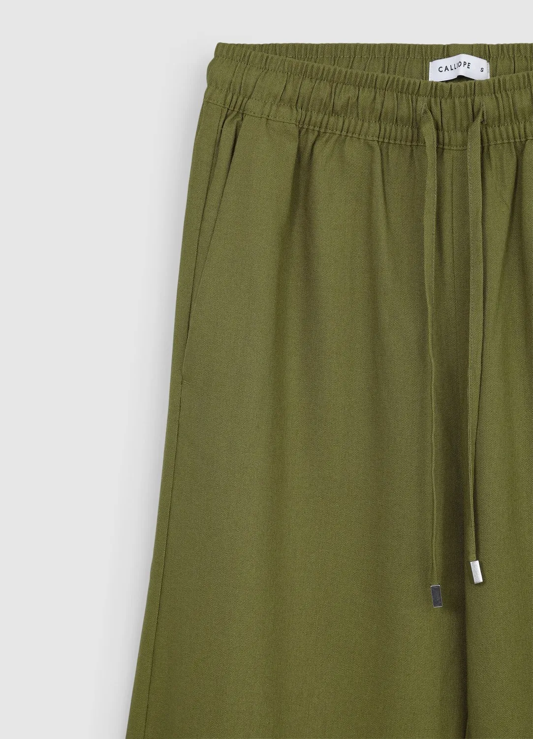 Calliope pantalon jogger lin femme uni