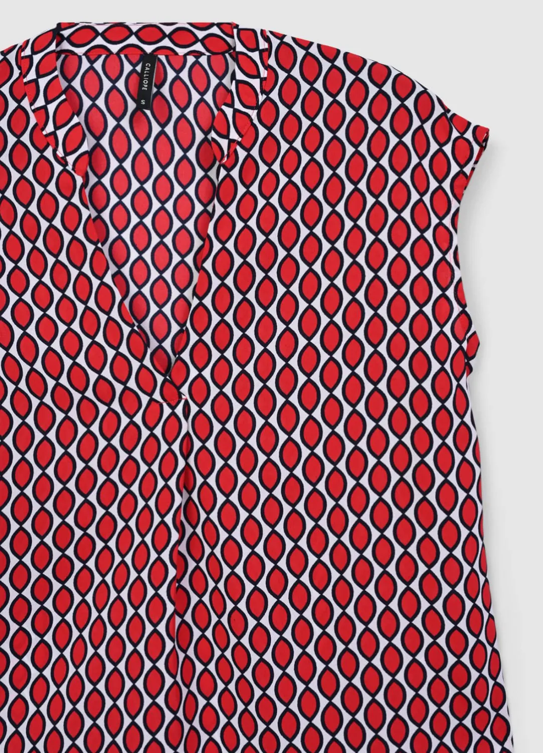 Calliope chemise femme sans manches col coréen