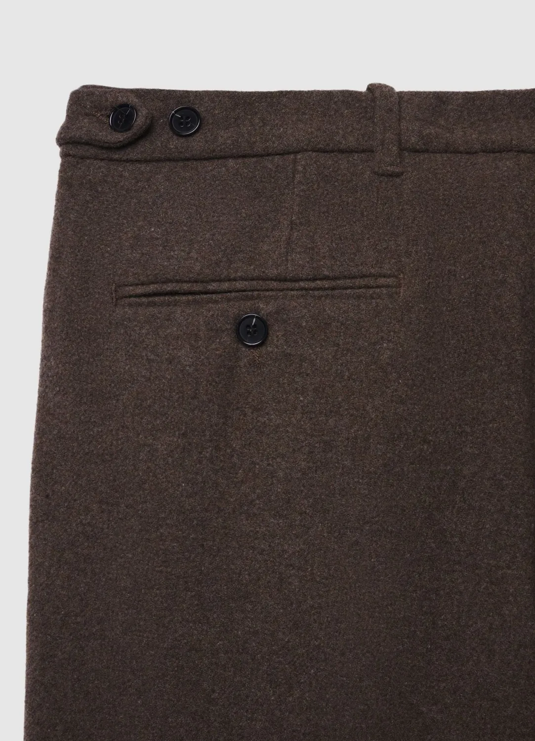 Calliope Pantalon Homme Mélange Laine Coupe Droite