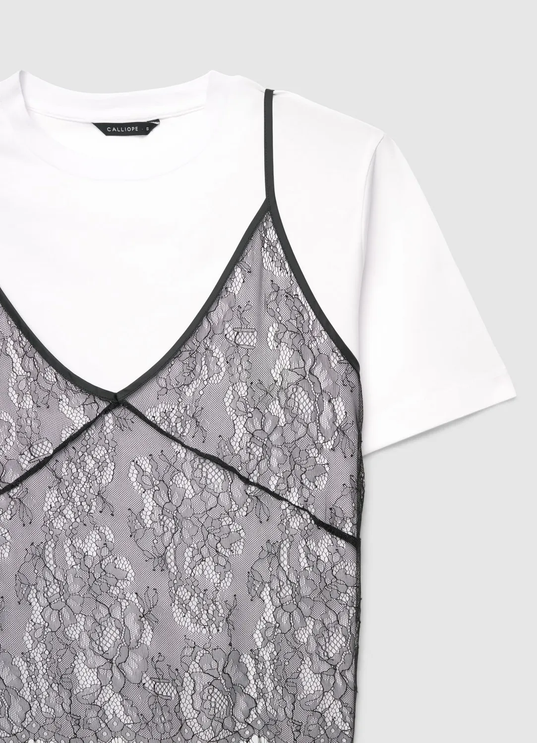 Calliope t-shirt femme dentelle florale