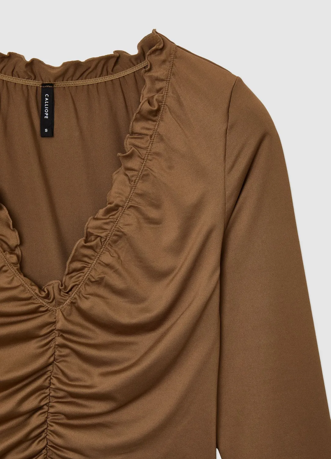 Calliope Body con arriccio e frill body manches longues