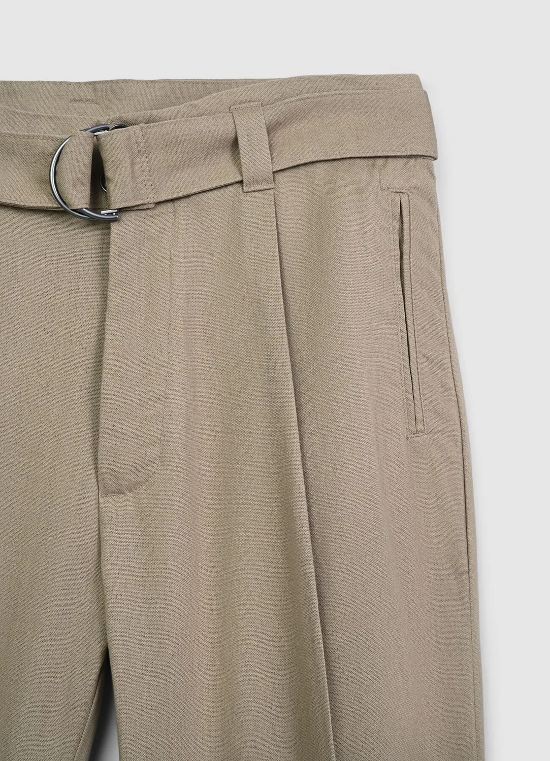 Calliope Pantalone pantalon homme lin ceinture incluse