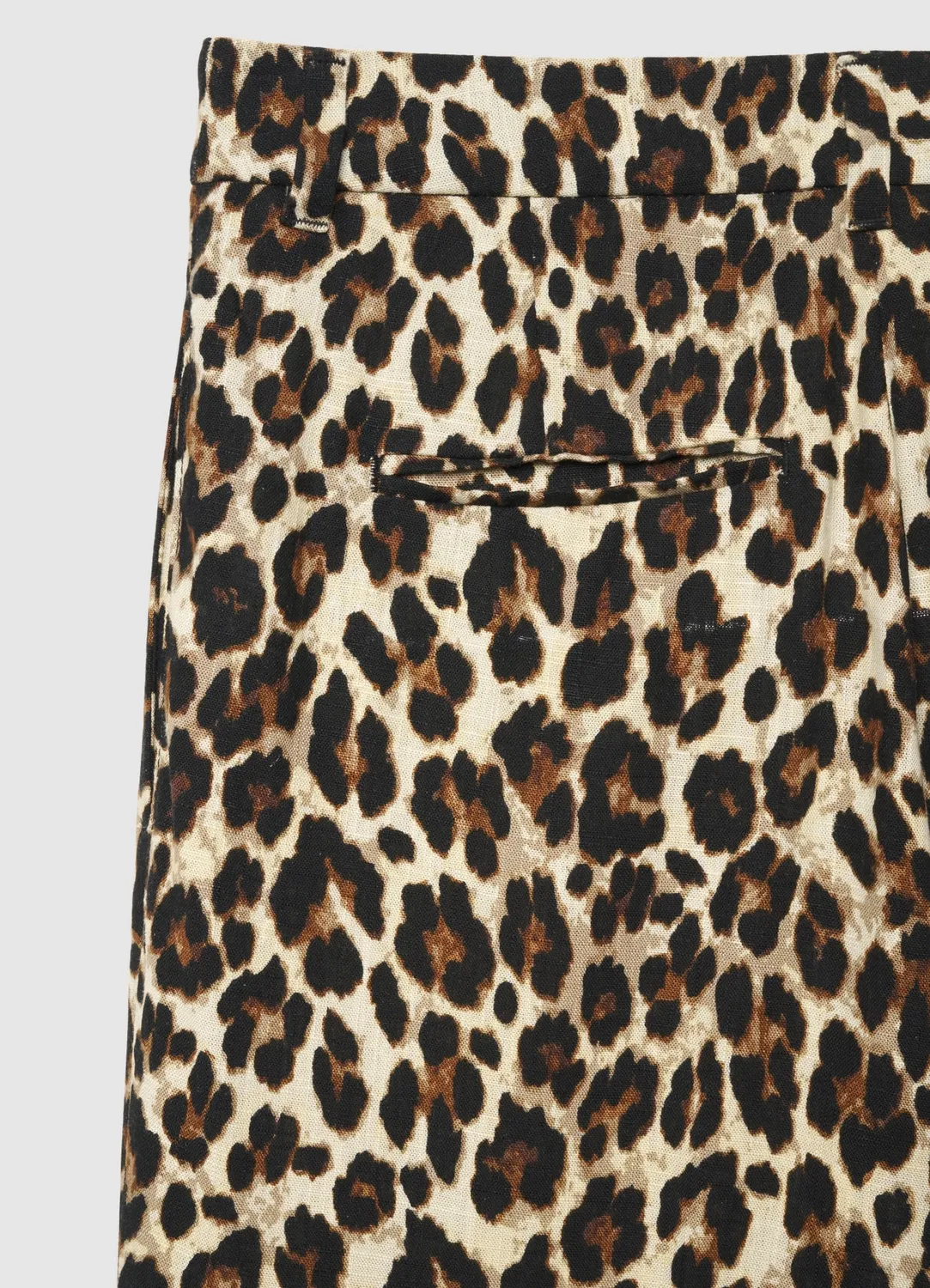 Calliope pantalon palazzo animalier femme taille haute