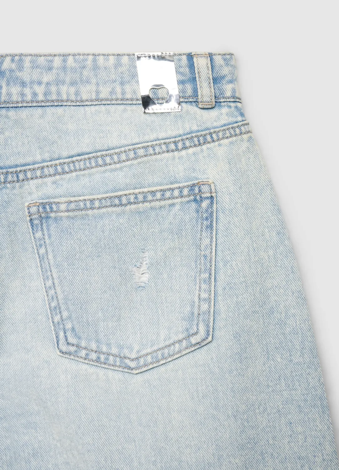 Calliope Jean fille crop large chaînes strass