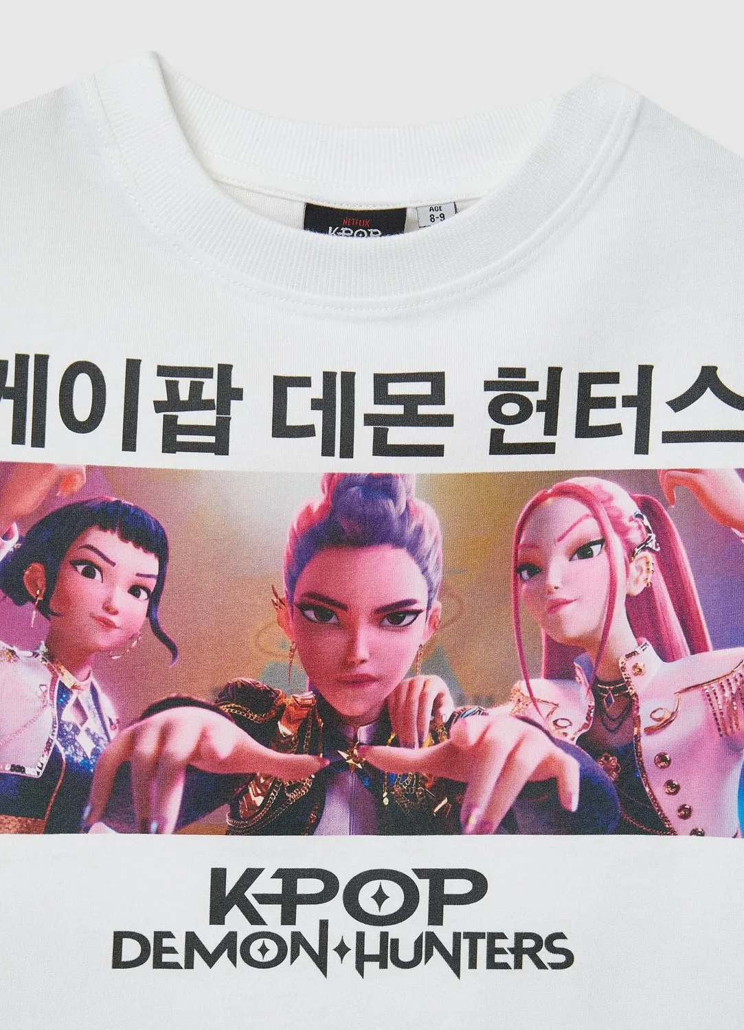 Calliope t-shirt crop fille K-pop demon hunters coton