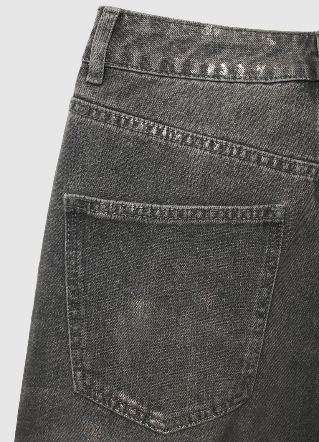 Calliope jean straight enduit femme