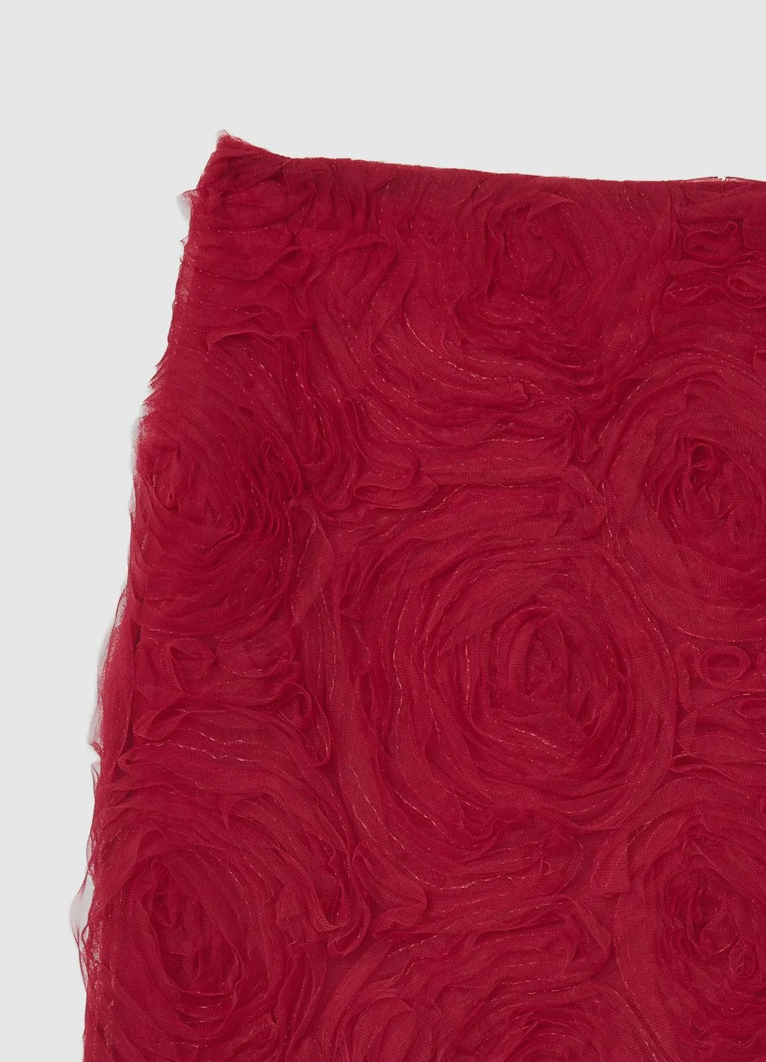 Calliope jupe courte femme roses tulle 3D