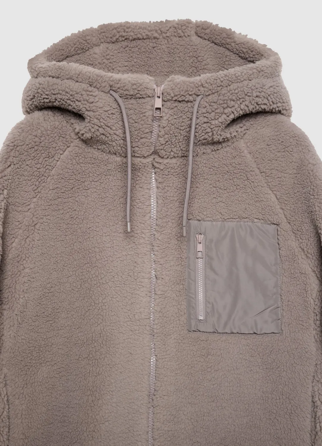 Calliope veste teddy femme à capuche unie