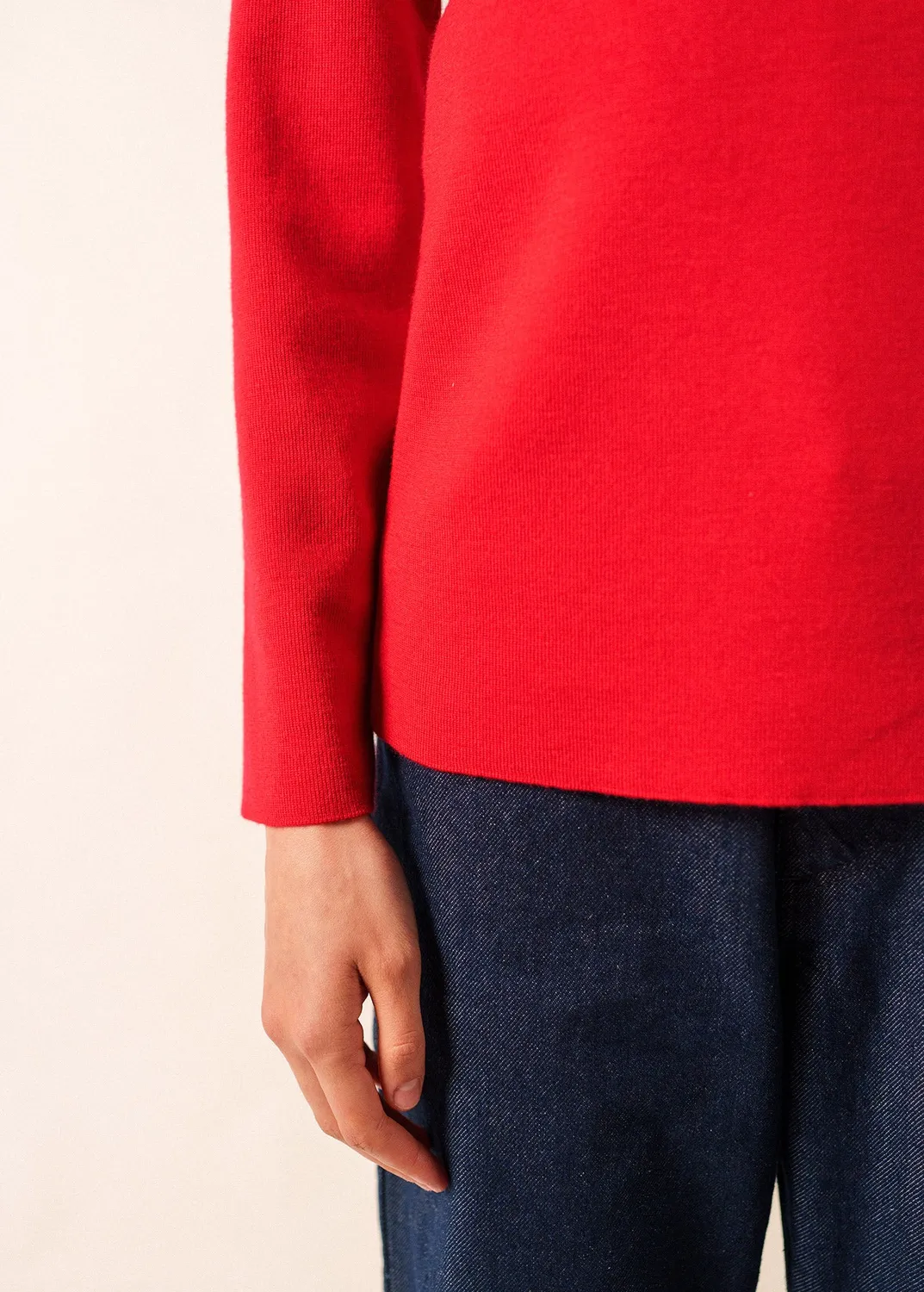 Saint James Passerelle pull col camionneur tulipe 100% laine
