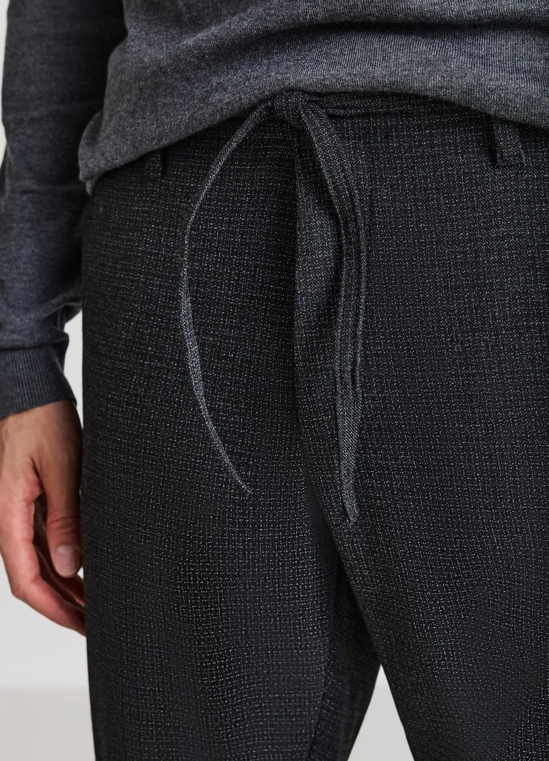 Calliope pantalon homme long ceinture à nouer