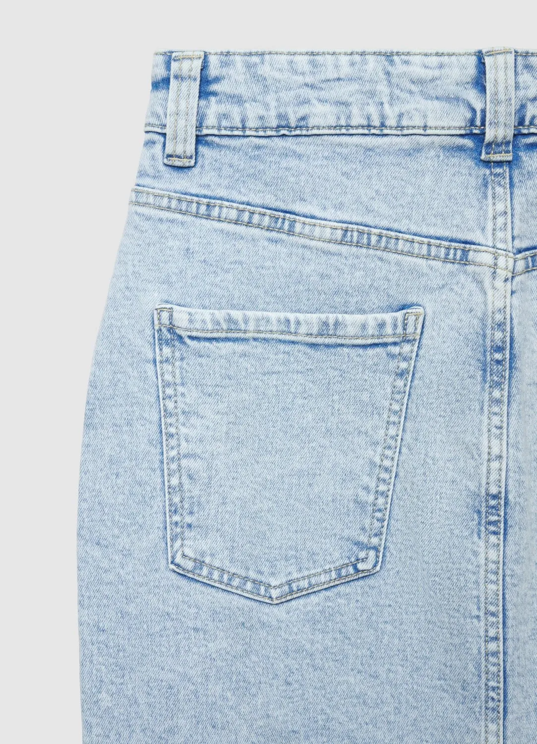 Calliope jupe midi denim fendue droite