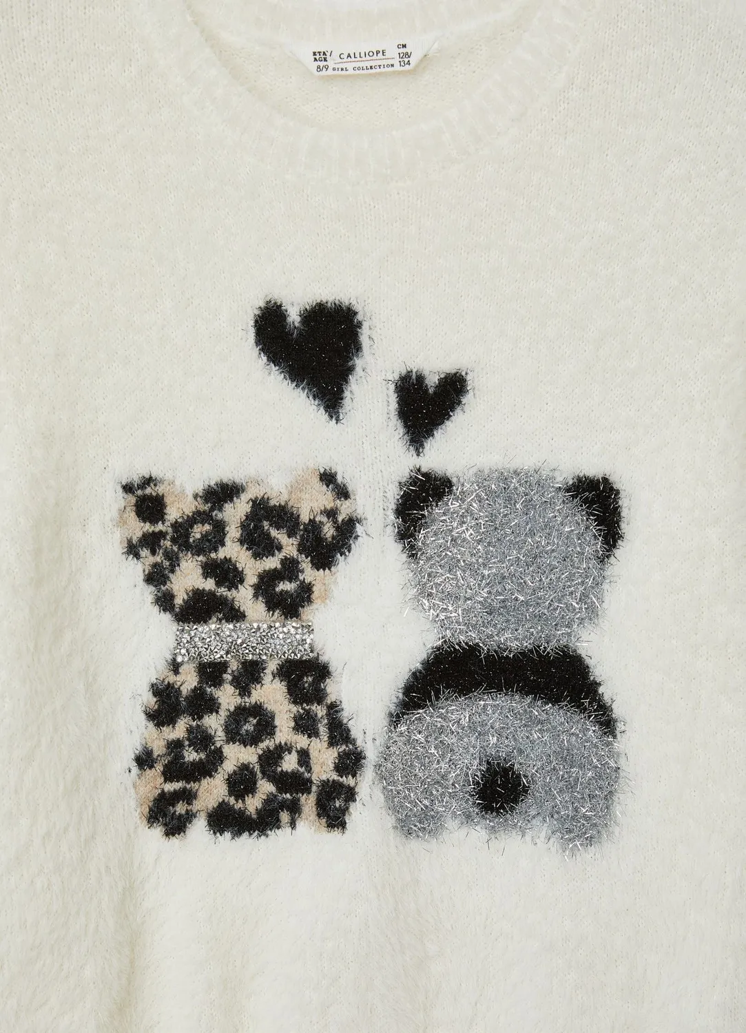 Calliope pull déco fille manches longues animaux