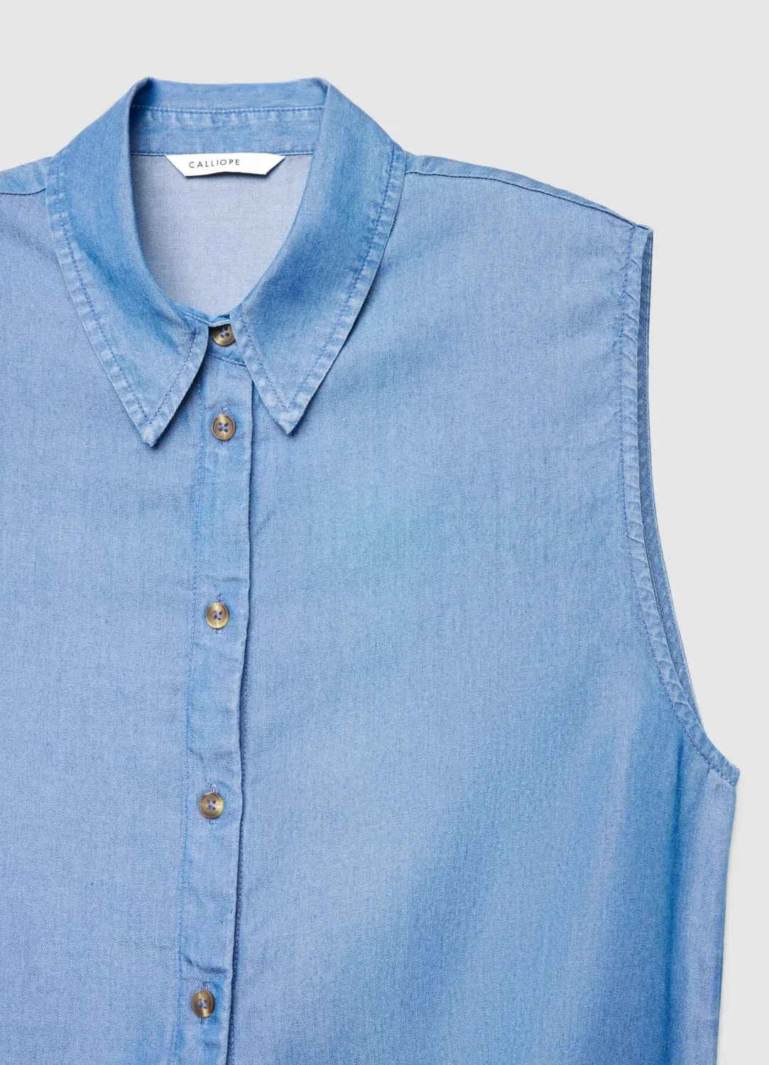 Calliope chemise sans manches nœud femme unie