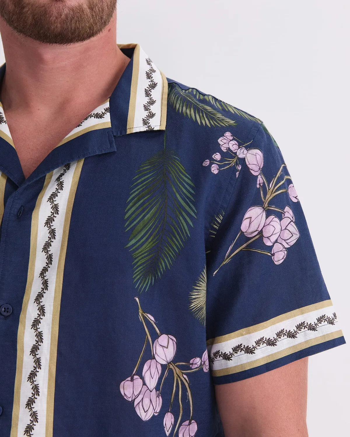 Sportscraft Hamlyn chemise resort lin coton homme