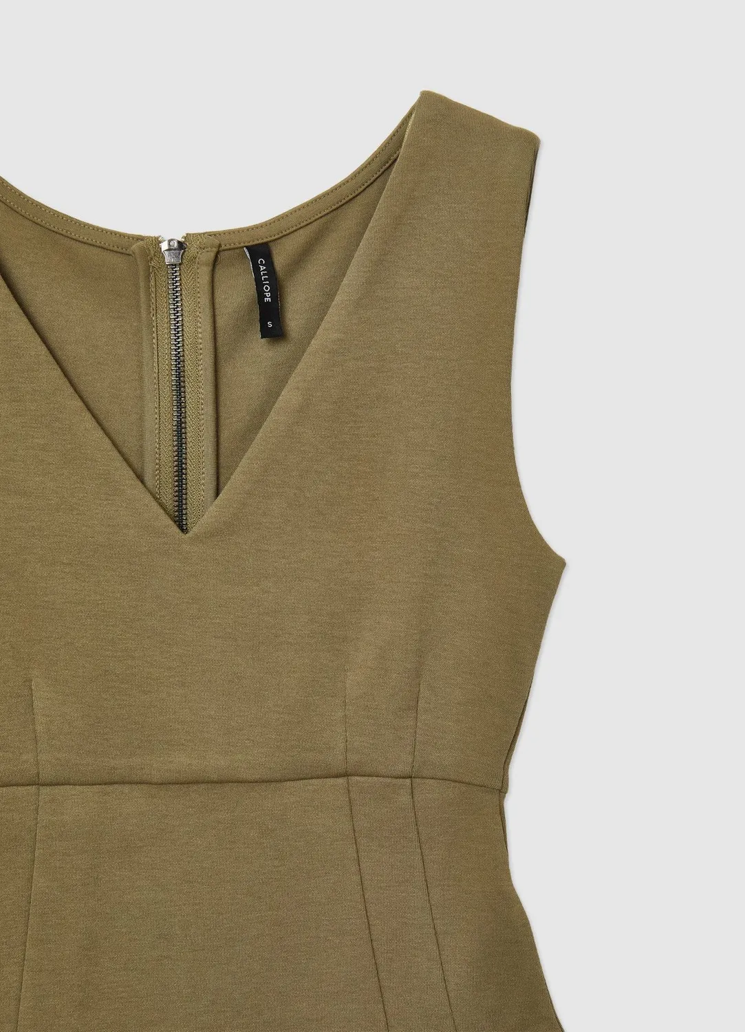 Calliope Corset jersey coton femme zip dos col V