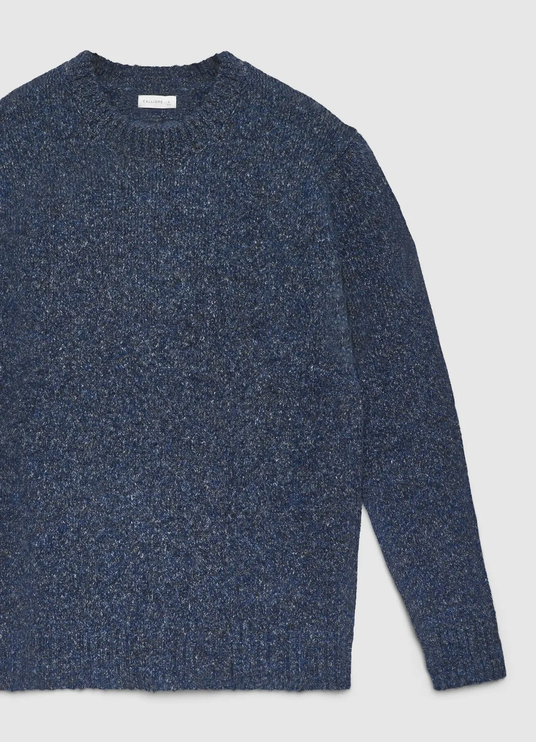 Calliope pull col rond homme uni manches longues
