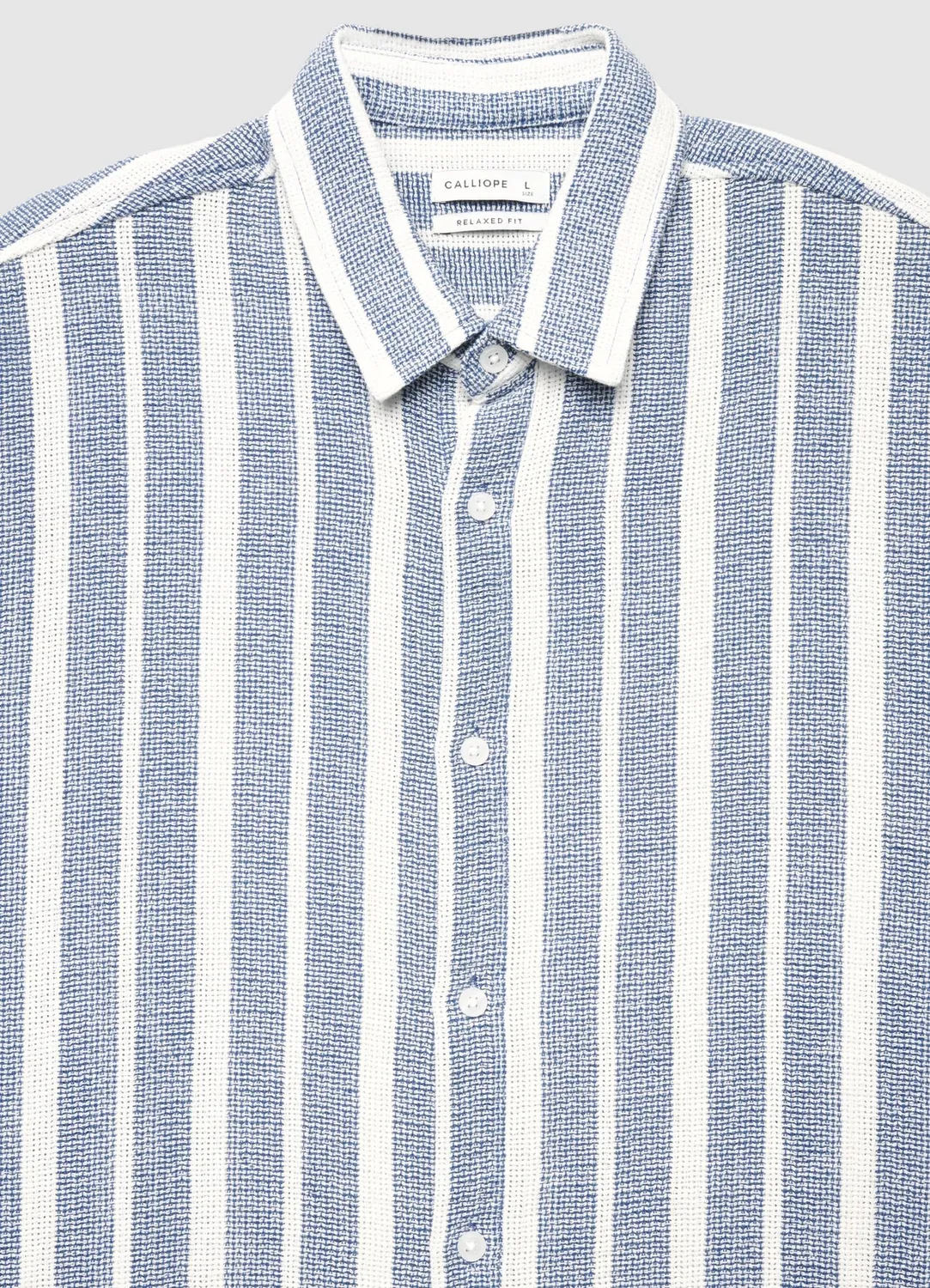 Calliope chemise rayée homme manches courtes