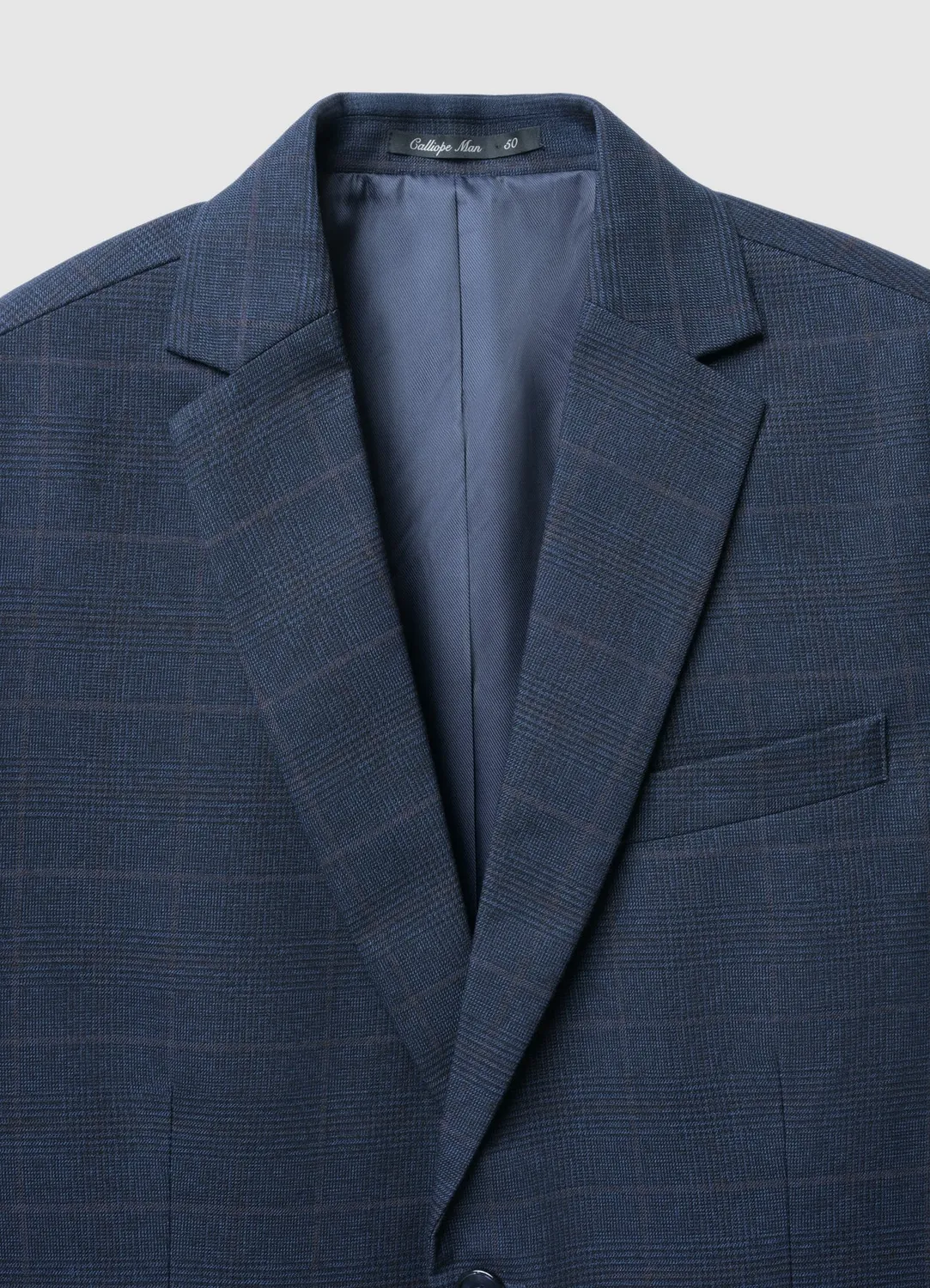 Calliope veste tailleur homme à carreaux 2 boutons