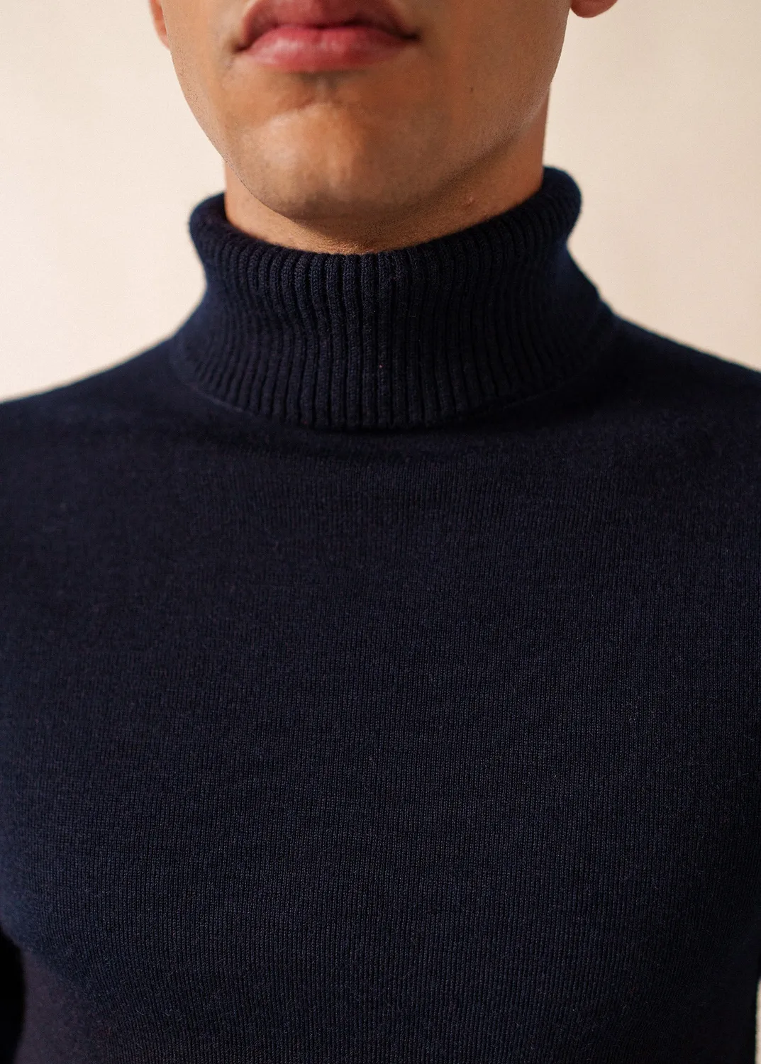 Saint James Bretagne roulé pull marin MARINE laine