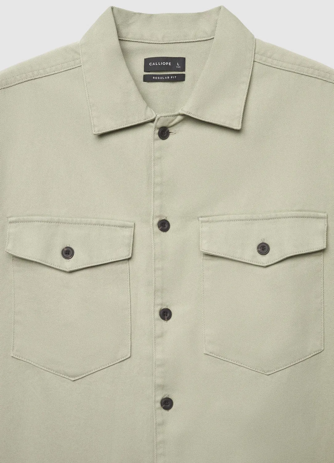 Calliope Chemise worker homme unie poches
