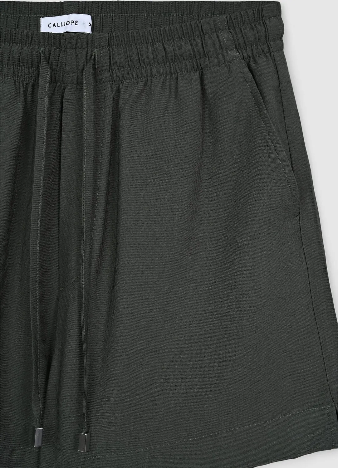 Calliope short femme uni à cordon regular