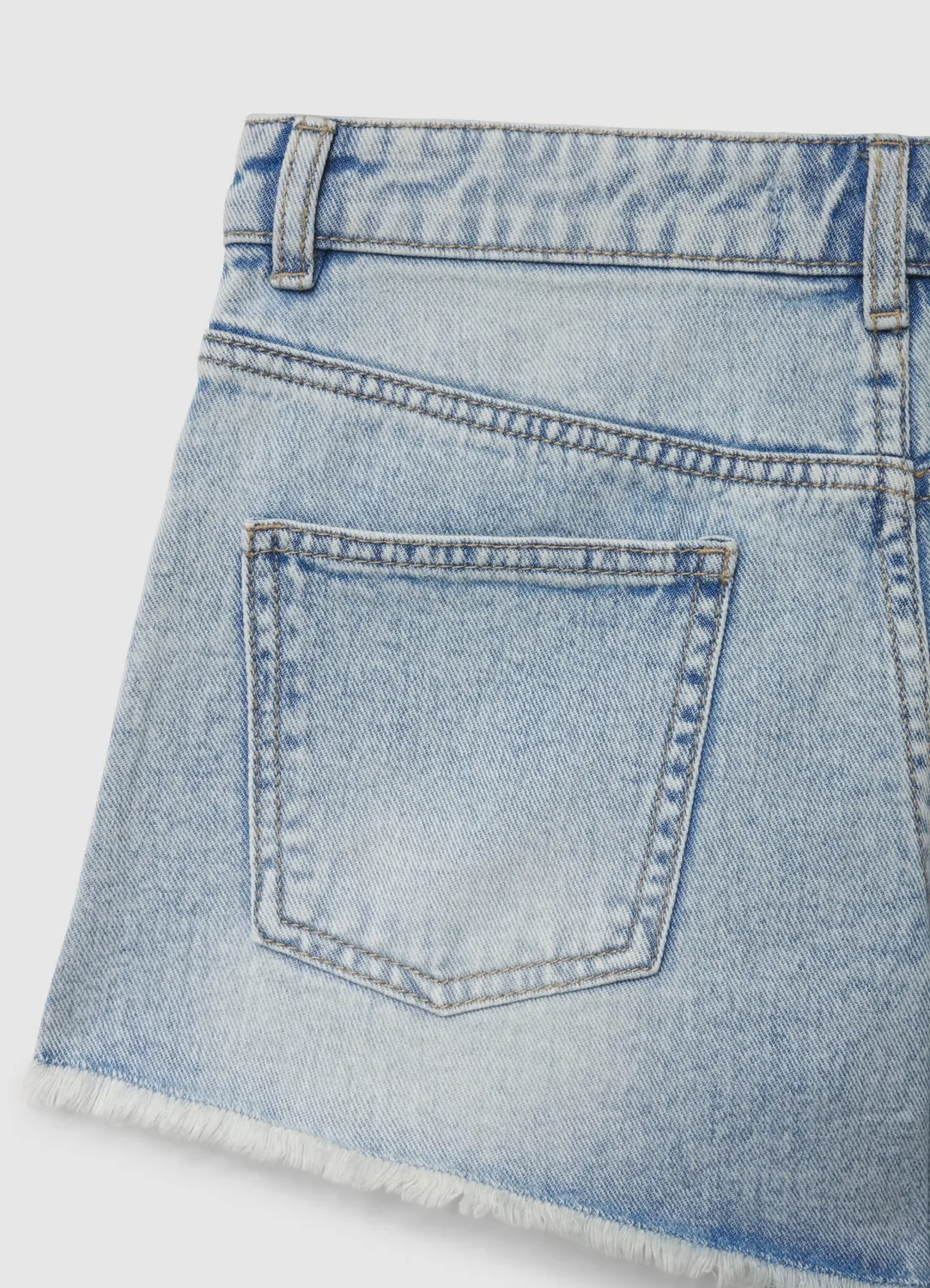 Calliope short mom denim fille strass