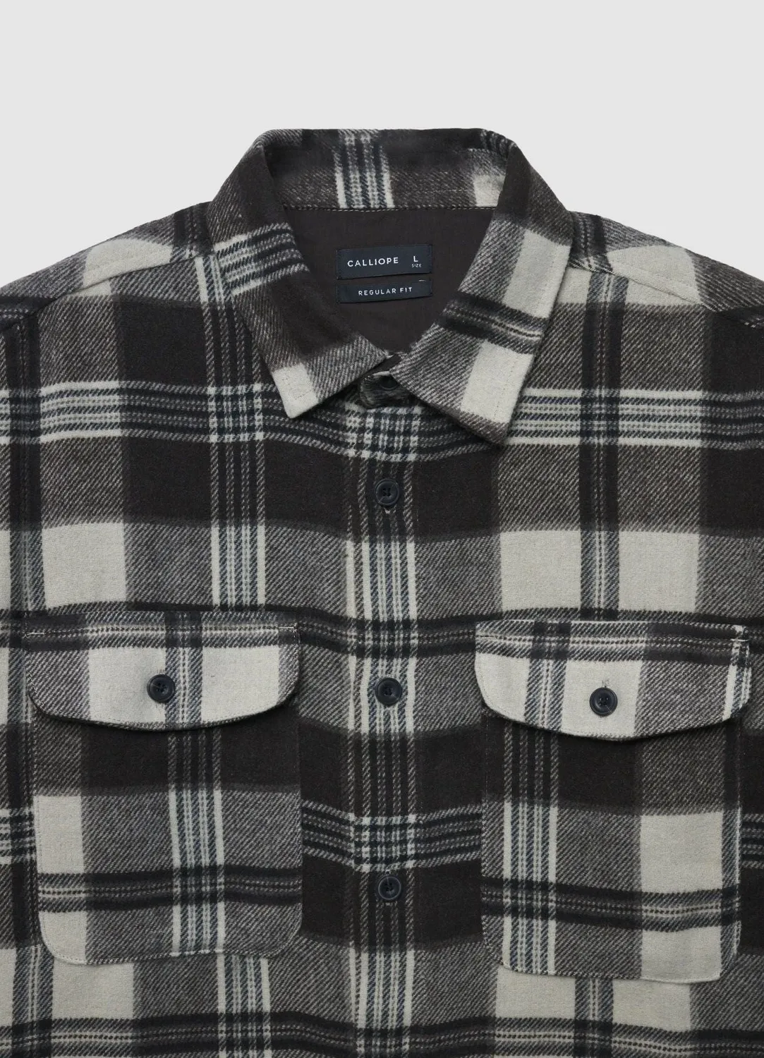 Calliope Chemise carreaux homme poches plaquées
