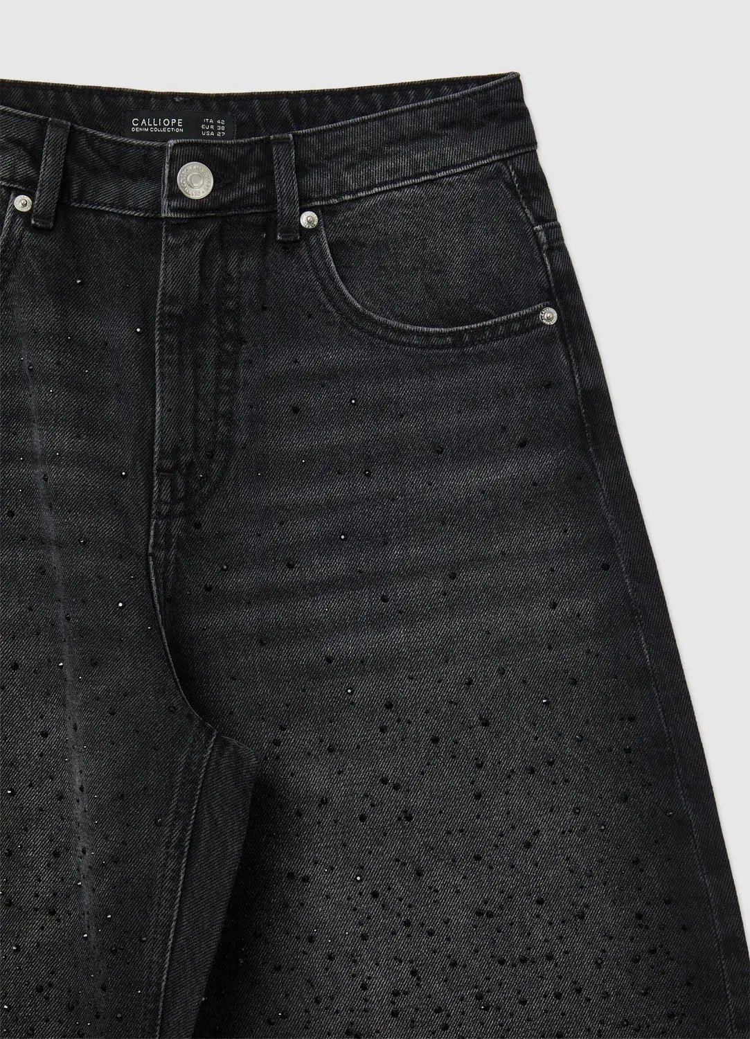 Calliope jean balloon femme applications taille haute