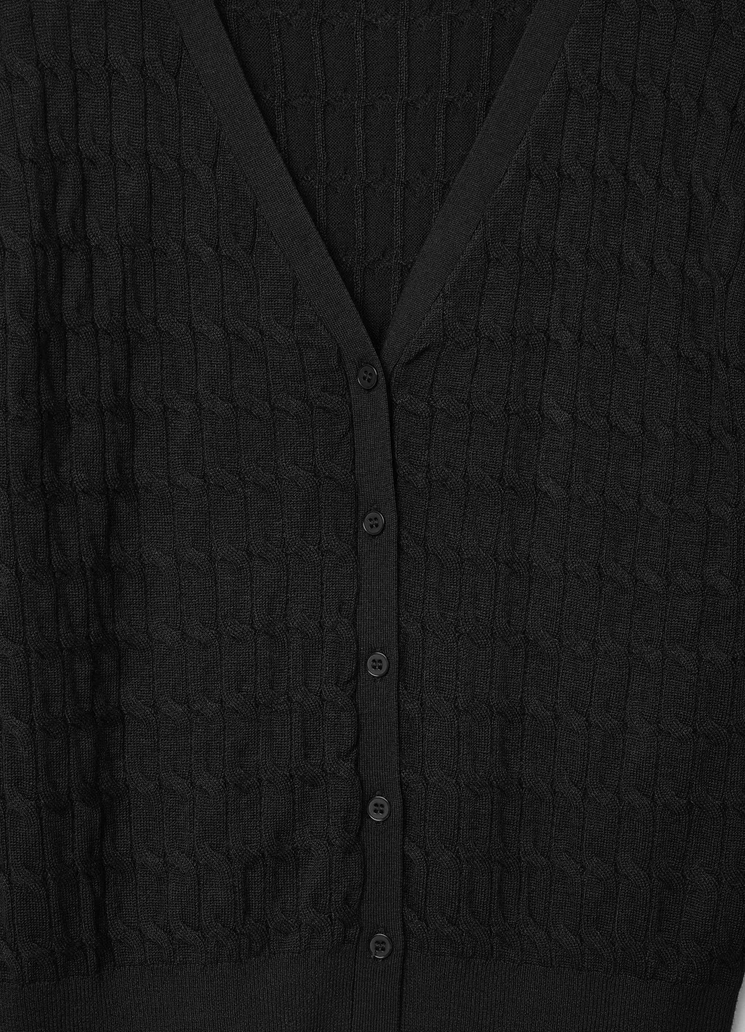 Calliope cardigan femme maille torsades col V boutons