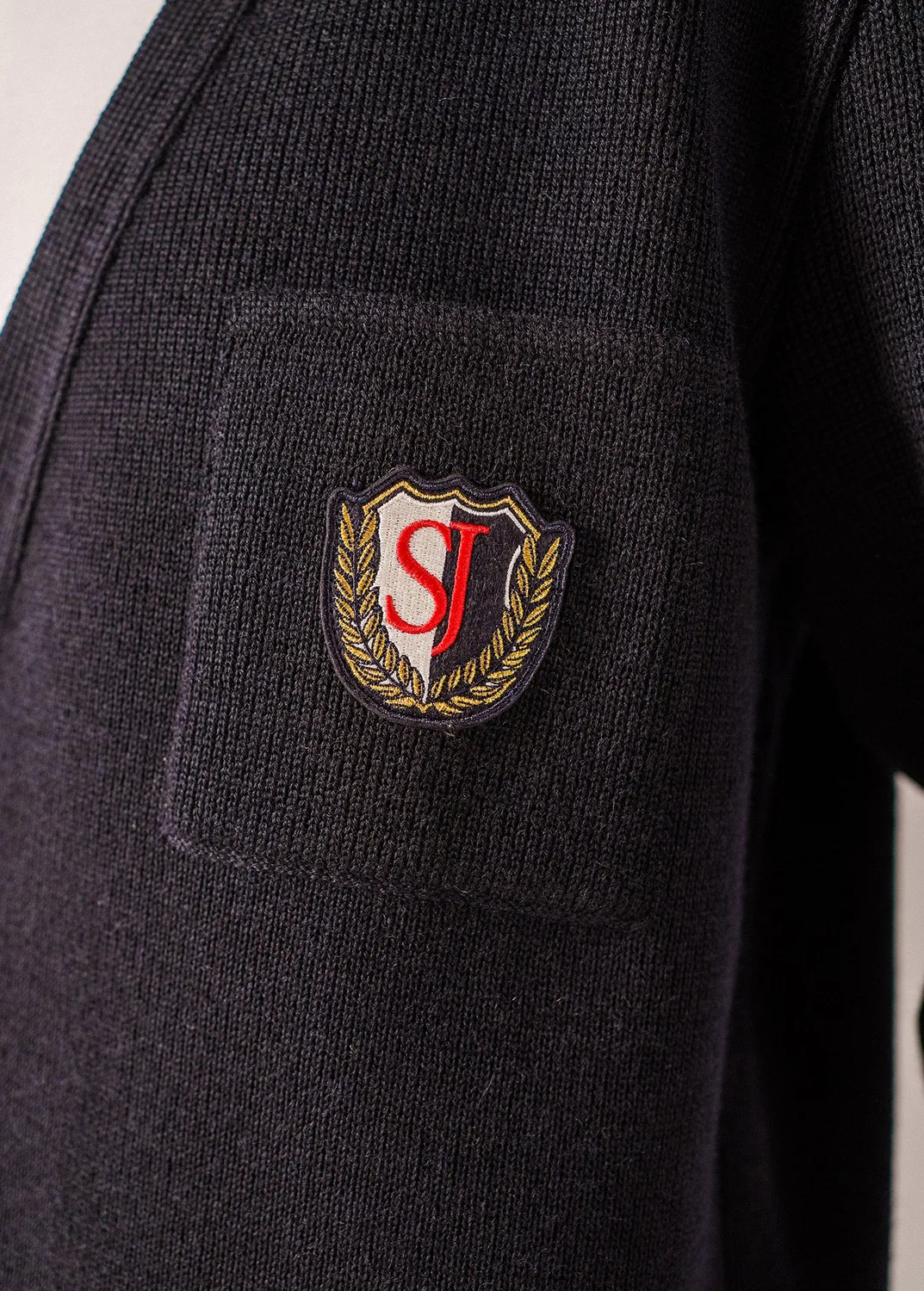 Saint James Yachting Réédit gilet navy laine unisexe