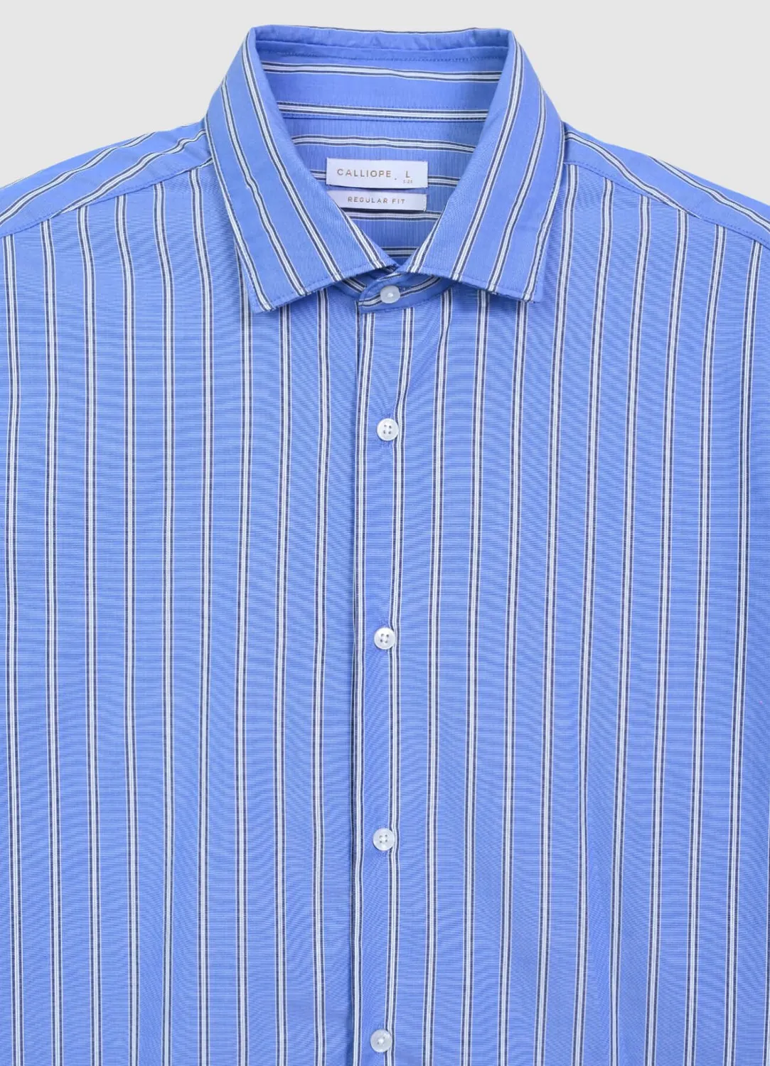 Calliope chemise rayée homme coton manches longues