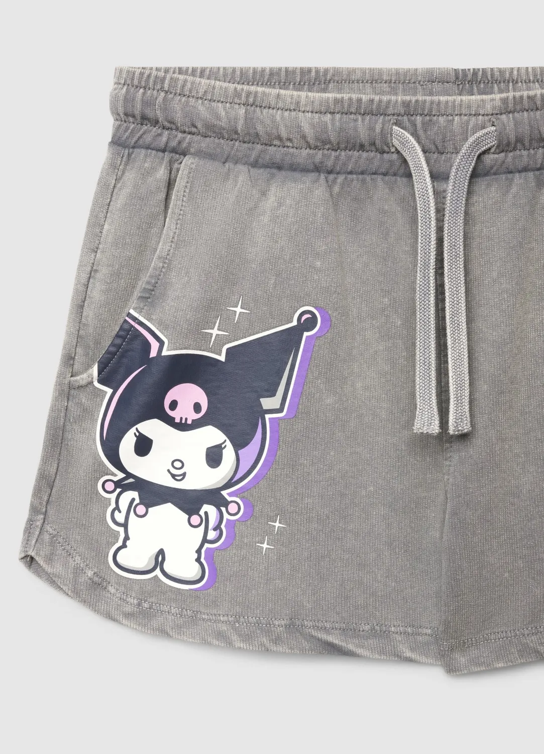 Calliope short sport fille Kuromi cordon poches coton