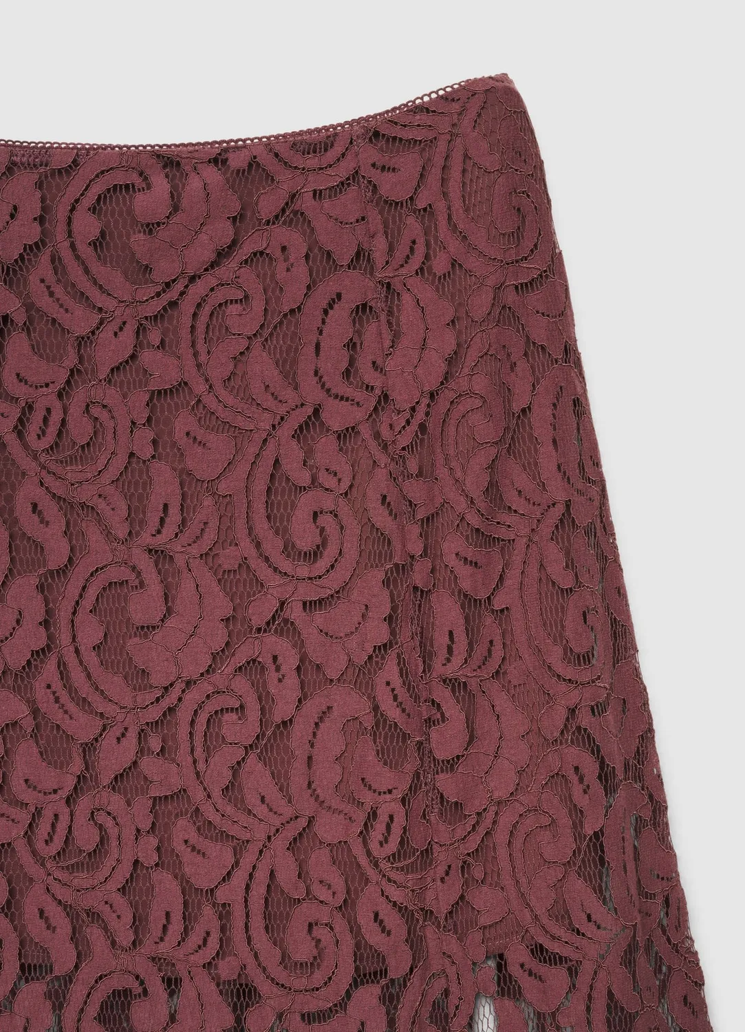 Calliope Jupe Longue Dentelle Évasée Doublée