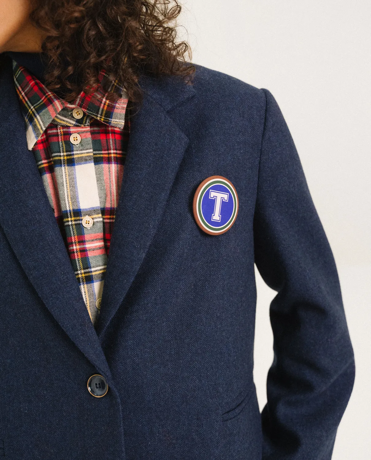TINSELS FANZINE veste GROUND NAVY tailleur laine