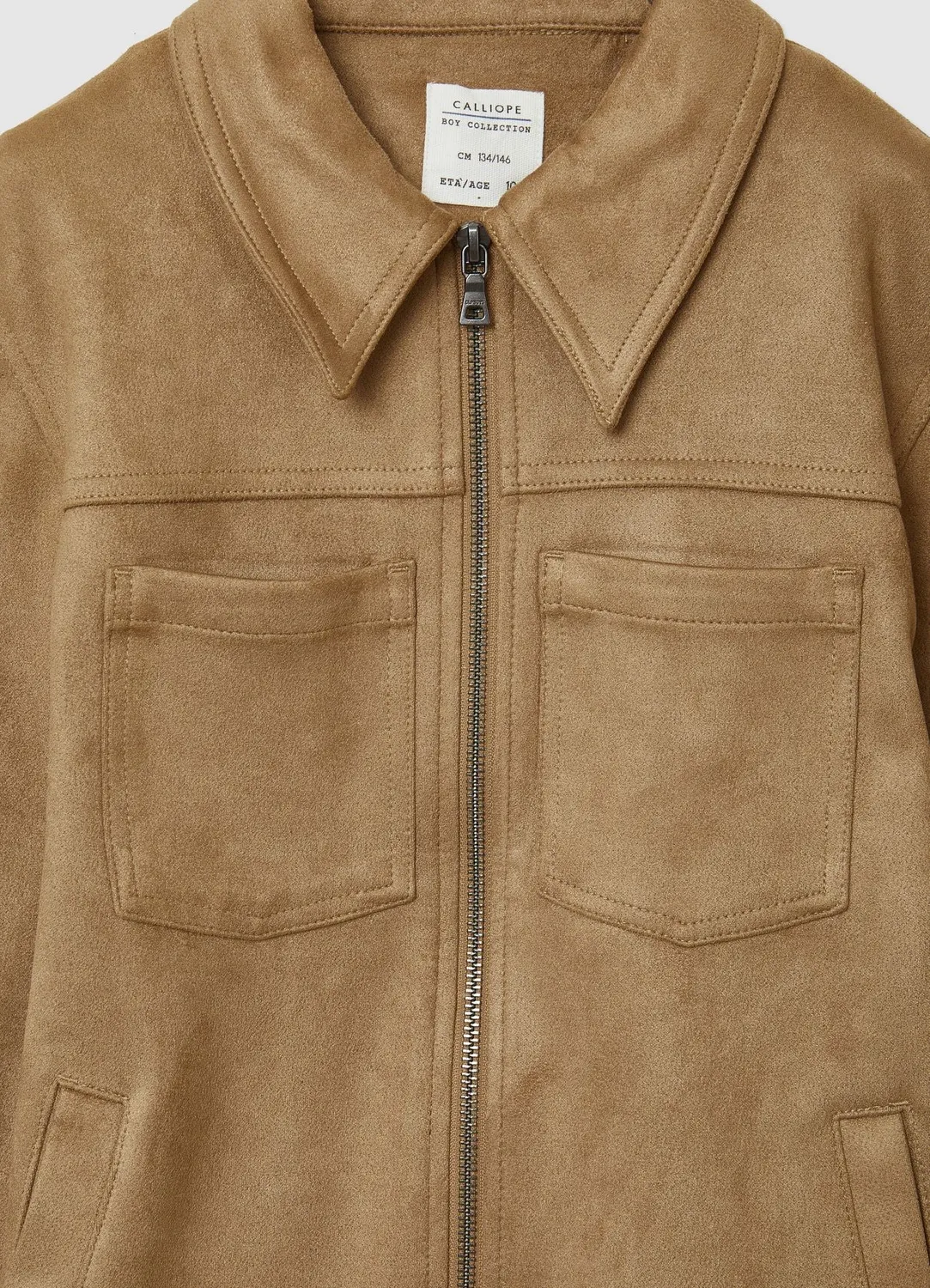 Calliope Shacket simili daim garçon 4-5 ans marron