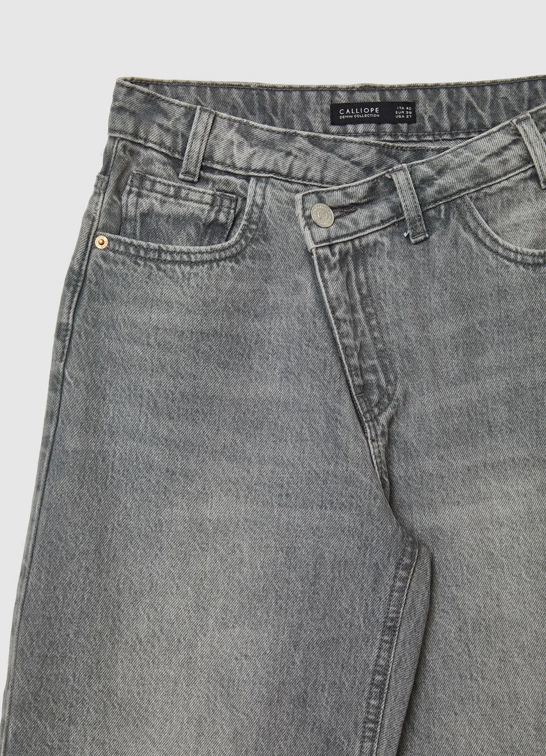 Calliope jean wide leg femme patte asymétrique