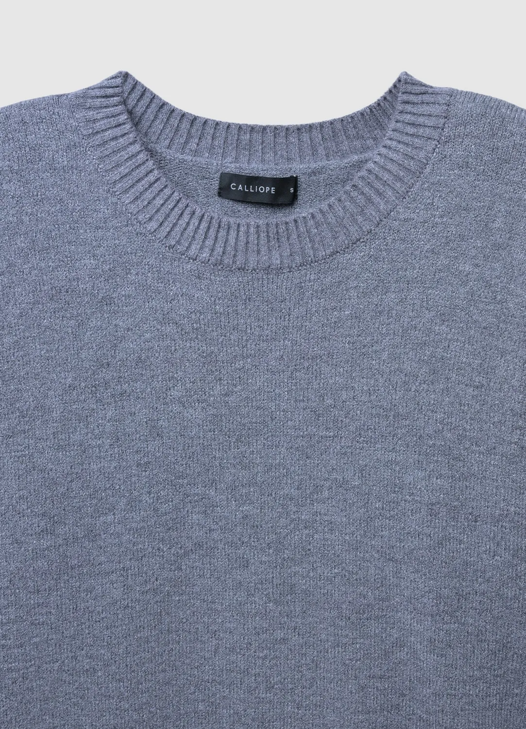 Calliope pull col rond femme manches longues uni