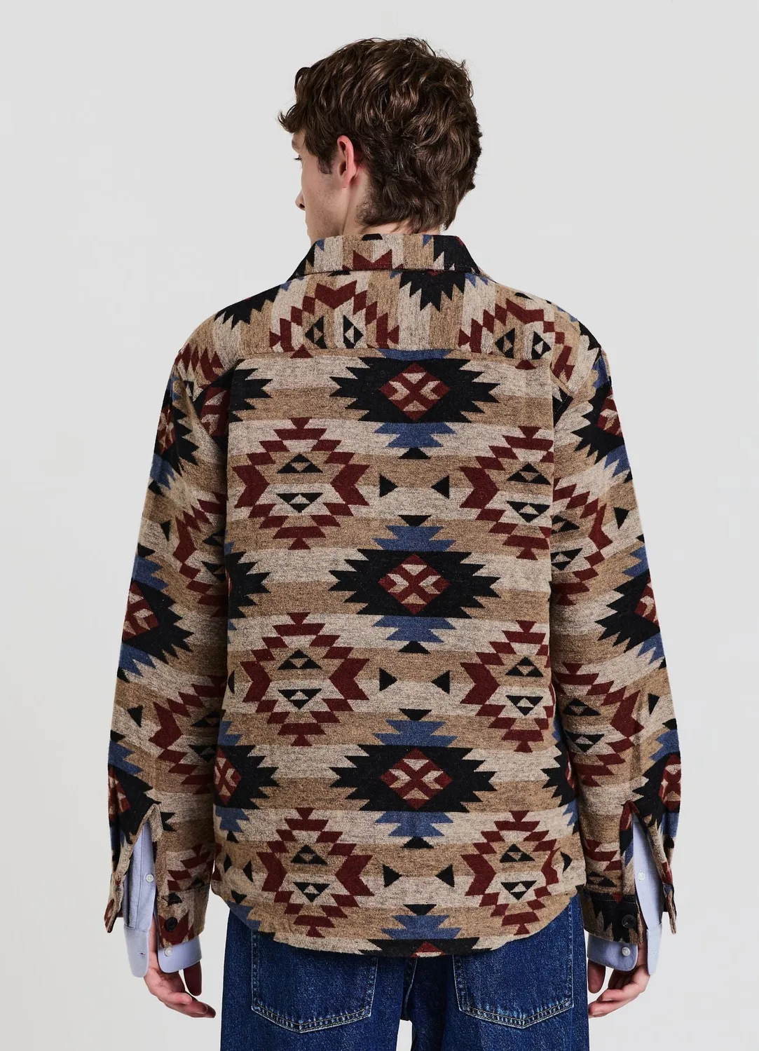 Calliope surchemise homme motif navajo à boutons
